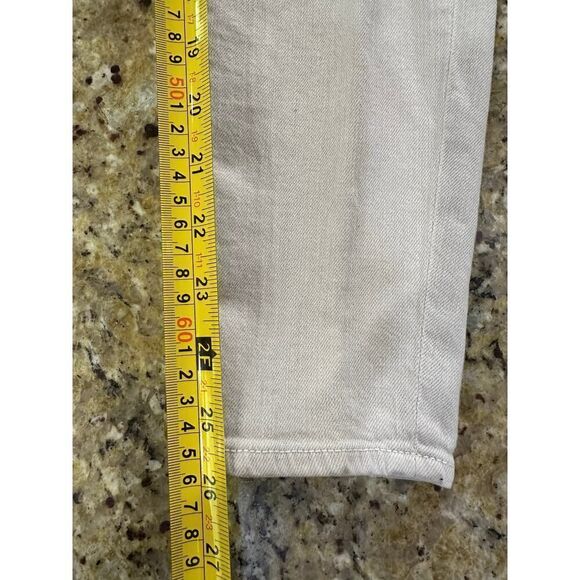 VINCE Dylan Ankle Skinny Destructed Women’s Size 28 X 26 Tan Cream Jeans $313 - Picture 8 of 13